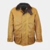 Men’s Chelsea Padded Wax Antique Coat – Gold 2 Men’s Chelsea Padded Wax Antique Coat – Gold -Home And Daily Necessities Store OB Chelsea waxed jacket gold clipped rev 1 600x600 1