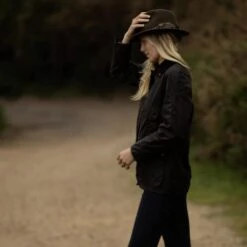 Women’s Country Girl Wax Jacket – Brown 7 Women’s Country Girl Wax Jacket – Brown -Home And Daily Necessities Store OB Country Girl brown lifestyle 3 600x600 1