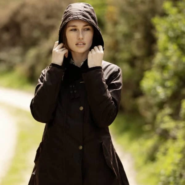 Women’s Olivia Waxed Jacket – Brown 6 Women’s Olivia Waxed Jacket – Brown - Image 4