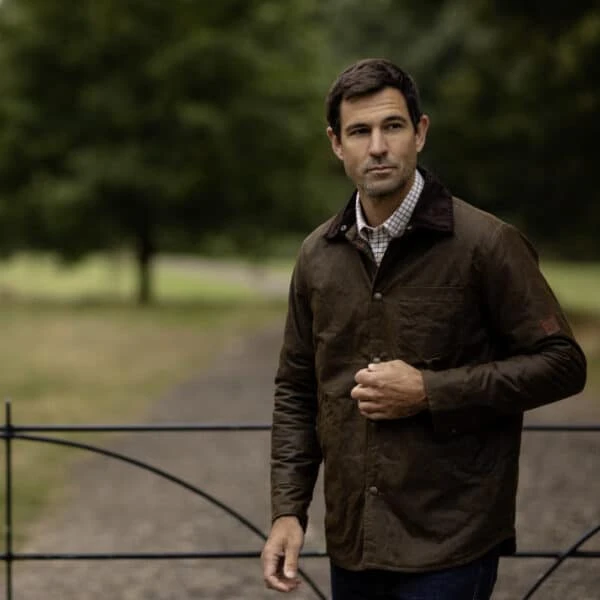 Men’s Alum Waxed Shirt – Caramel 6 Men’s Alum Waxed Shirt – Caramel - Image 4