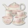 Pink Asiatic Pheasants Tea Set -Home And Daily Necessities Store Pink Asiatic Pheasants Teaset 800x800 72dpi 600x600 1