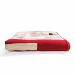Recycled Cotton Reid Throw -Home And Daily Necessities Store Reid red throw folded 600x600 1