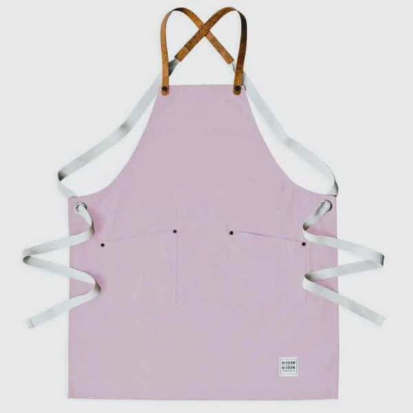 Baby Pink Canvas Apron 3 Baby Pink Canvas Apron