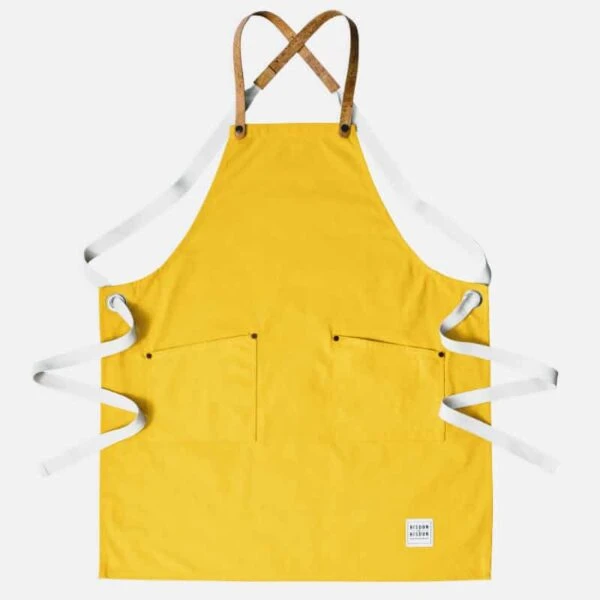 Sunflower Yellow Canvas Apron 3 Sunflower Yellow Canvas Apron