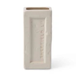 White Sheffield Brick Vase