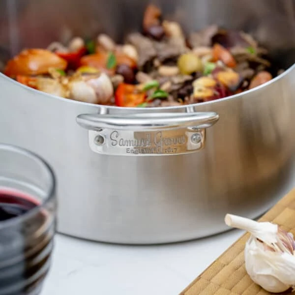 26cm Steel Casserole Pan 4 26cm Steel Casserole Pan - Image 2