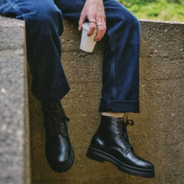 The Sharman Men’s Boots – Horween Black 6 The Sharman Men’s Boots – Horween Black - Image 4