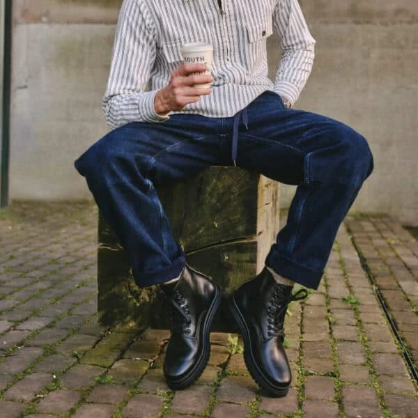 The Sharman Men’s Boots – Horween Black 7 The Sharman Men’s Boots – Horween Black - Image 5