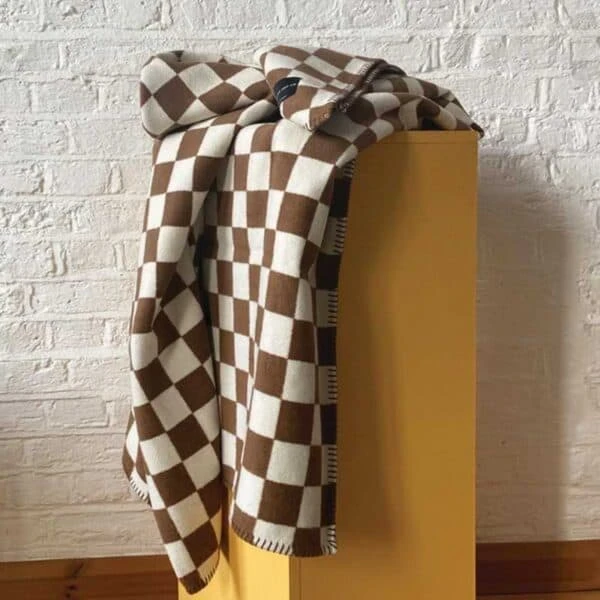 Recycled Cotton Sona Throw – Coffee 3 Recycled Cotton Sona Throw – Coffee