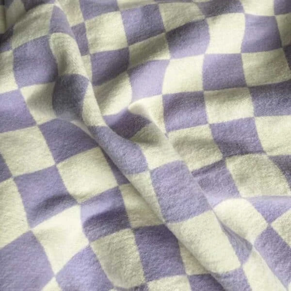 Recycled Cotton Sona Throw – Lilac 5 Recycled Cotton Sona Throw – Lilac - Image 3