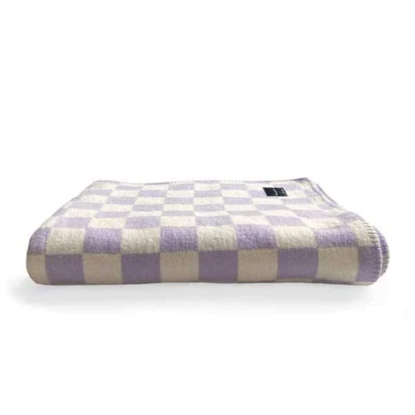 Recycled Cotton Sona Throw – Lilac 4 Recycled Cotton Sona Throw – Lilac - Image 2