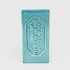Turquoise Birmingham Brick Vase -Home And Daily Necessities Store Stolen Form Birmingham turquiose front 600x600 1