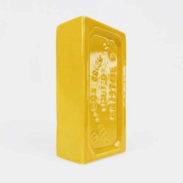 Yellow Bristol Brick Vase 4 Yellow Bristol Brick Vase - Image 2