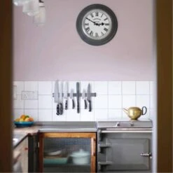 Hooton Grey Factory Clock Arabic Numerals -Home And Daily Necessities Store Synchonome clocks lifestyle kitchen 600x600 1