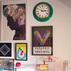 Maria Blue Factory Clock Arabic Numerals -Home And Daily Necessities Store Synchonome clocks lifestyle posters wall 600x600 2