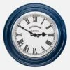 Maria Blue Factory Clock Roman Numerals 1 Maria Blue Factory Clock Roman Numerals -Home And Daily Necessities Store Synchronome Factory Clock vintage industrial authentic handmade metal wall clock blue chrome roman 1 600x600 1