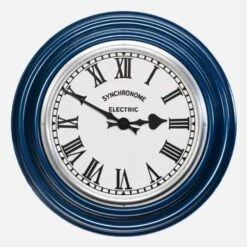 Maria Blue Factory Clock Roman Numerals