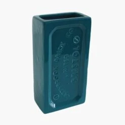 Teal Bristol Brick Vase