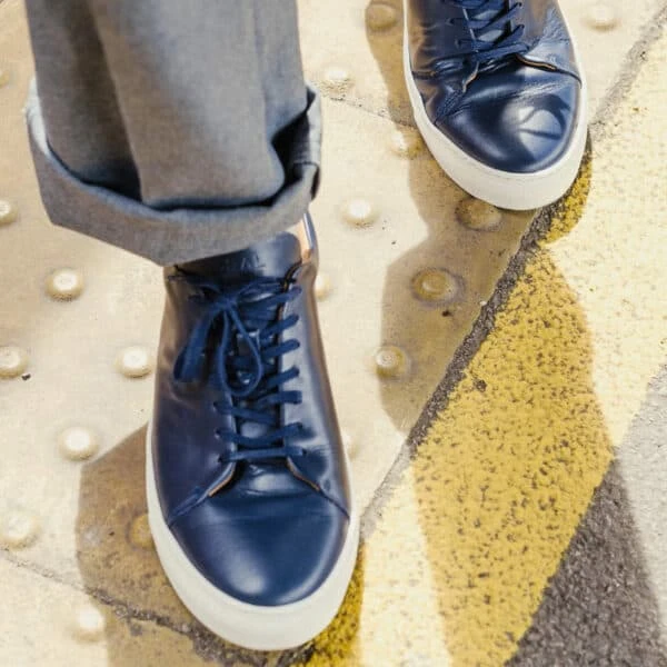The Mellor II Navy Calfskin Sneakers 5 The Mellor II Navy Calfskin Sneakers - Image 3