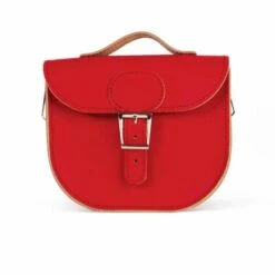 Vintage Red Half-Pint Satchel