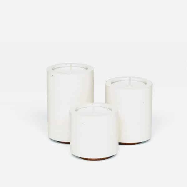 White Tea Light Trio 3 White Tea Light Trio