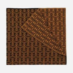 Parquet Throw Saffron