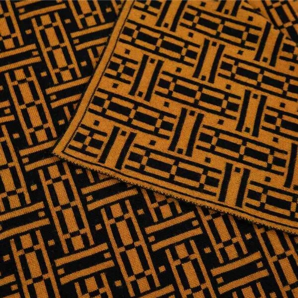 Parquet Throw Saffron 4 Parquet Throw Saffron - Image 2