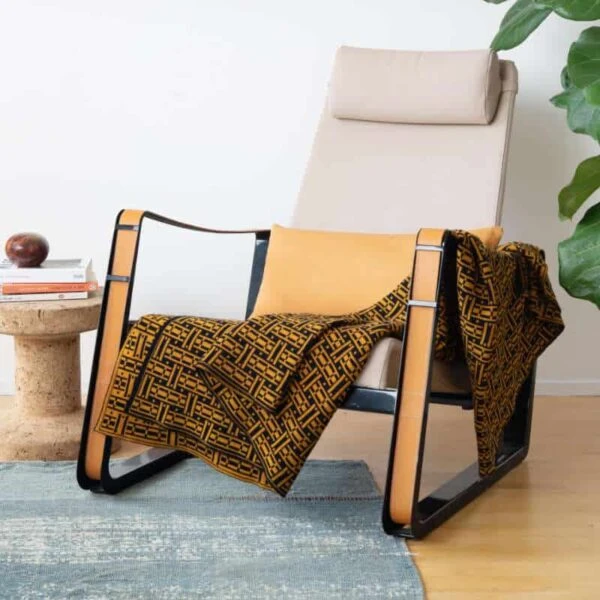 Parquet Throw Saffron 5 Parquet Throw Saffron - Image 3