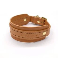 Natural Tan Leather Sighthound Collar
