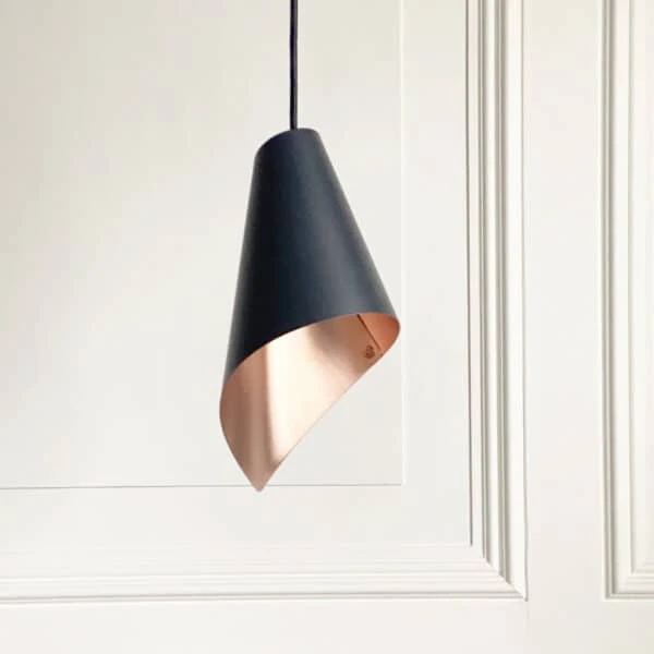 ARC Pendant In Black And Brushed Copper 3 ARC Pendant In Black And Brushed Copper