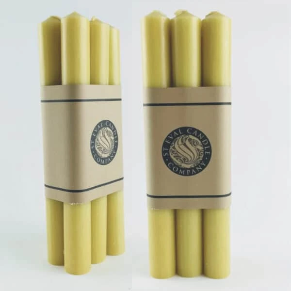 Two Packs Burnt Gold Dinner Candles 3 Two Packs Burnt Gold Dinner Candles