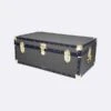 Dark Grey Steamer Trunk -Home And Daily Necessities Store dark grey 41503 traditional boarding school steamer luggage trunk leathergrain clipped rev 1