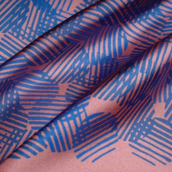 Dot Dash Silk Pocket Square – Pink 4 Dot Dash Silk Pocket Square – Pink - Image 2