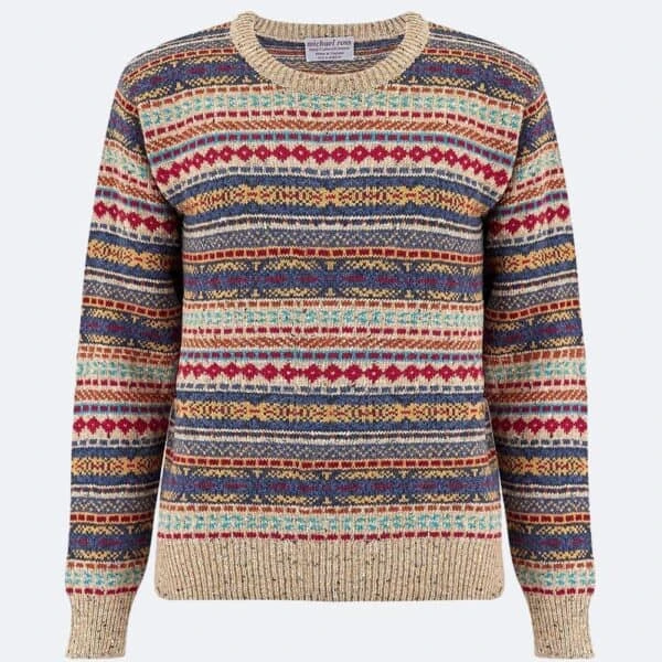 Men’s Fishermans Fair Isle Crew – Foyle 3 Men’s Fishermans Fair Isle Crew – Foyle