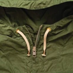 Forest Green Hooded Smock 10 Forest Green Hooded Smock -Home And Daily Necessities Store forerst green hooded smock close up zip 1 600x600 1