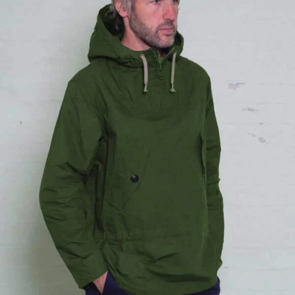 Forest Green Hooded Smock 5 Forest Green Hooded Smock - Image 3