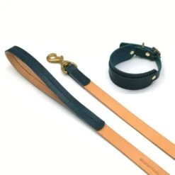 Raven Black Leather Dog Lead -Home And Daily Necessities Store handmade leather dog lead and sight hound collar 600x600 4