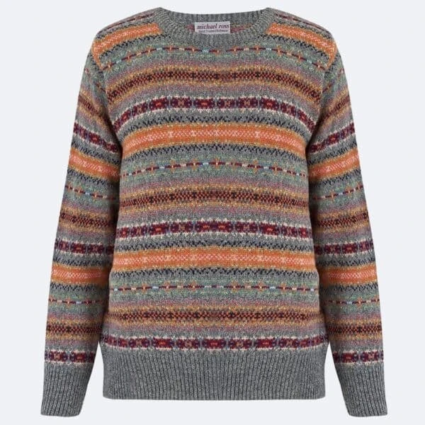 Men’s Harvest Fair Isle – Flannel Grey 3 Men’s Harvest Fair Isle – Flannel Grey