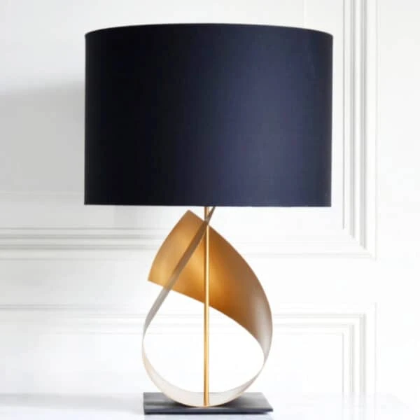 Flux Table Lamp In Gold 3 Flux Table Lamp In Gold