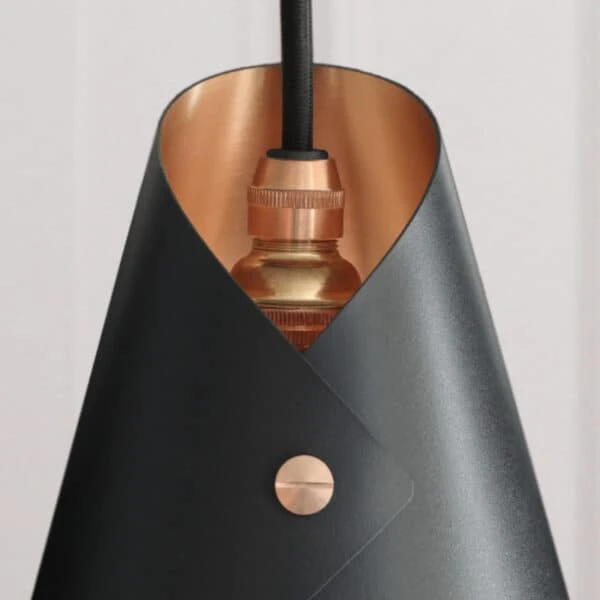 ARC Pendant In Black And Brushed Copper 5 ARC Pendant In Black And Brushed Copper - Image 3