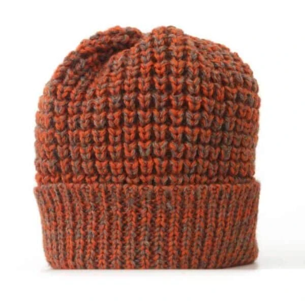 Orange And Grey Beanie 3 Orange And Grey Beanie