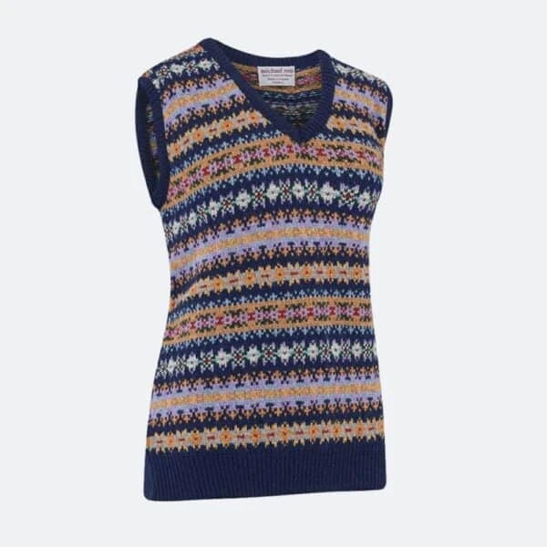 Ladies Country Fair Isle Slip – Navy 3 Ladies Country Fair Isle Slip – Navy
