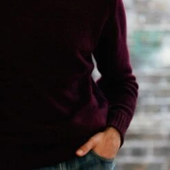 Burgundy Dean Lambswool Crew Neck Jumper 11 Burgundy Dean Lambswool Crew Neck Jumper -Home And Daily Necessities Store mallochs burgundy jumper lifestyle 600x600 1
