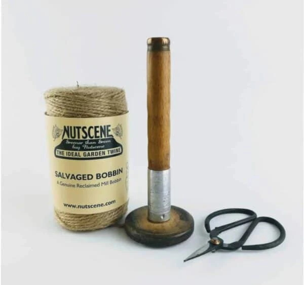 Natural Recycled Mill Bobbin With Twine And Scissors 5 Natural Recycled Mill Bobbin With Twine And Scissors - Image 3
