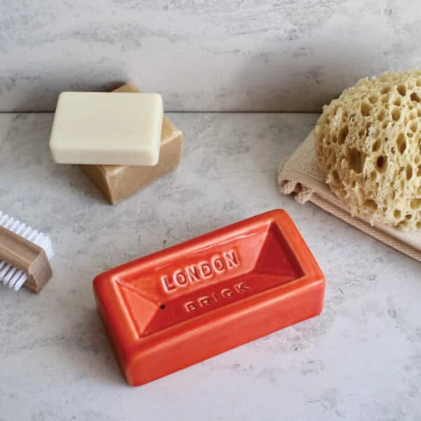 Orange London Brick Dish 3 Orange London Brick Dish