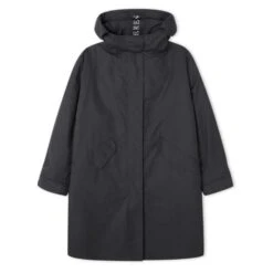 Ladies Oversized Charcoal Parka