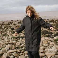 Ladies Oversized Charcoal Parka -Home And Daily Necessities Store peregrine ladies charcoal parka beach lifestyle 600x600 1