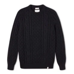 Men’s Navy Hudson Aran Jumper