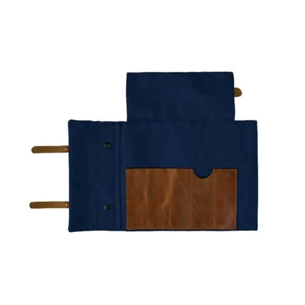 British Navy Canvas & Leather Artist Roll 4 British Navy Canvas & Leather Artist Roll - Image 2