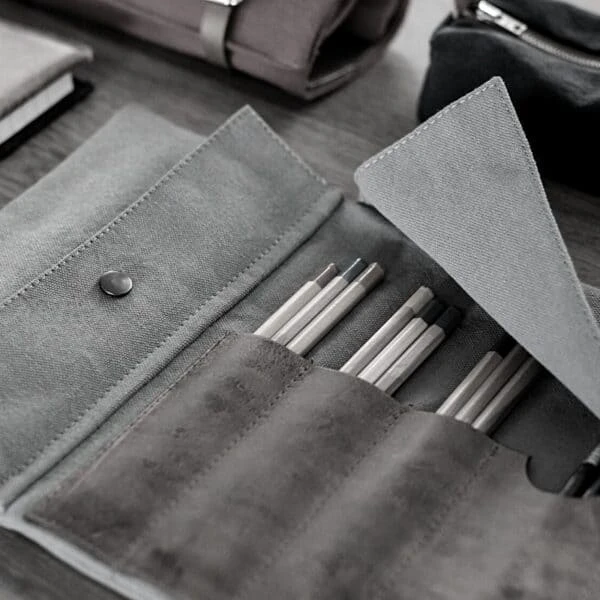 British Navy Canvas & Leather Artist Roll 5 British Navy Canvas & Leather Artist Roll - Image 3